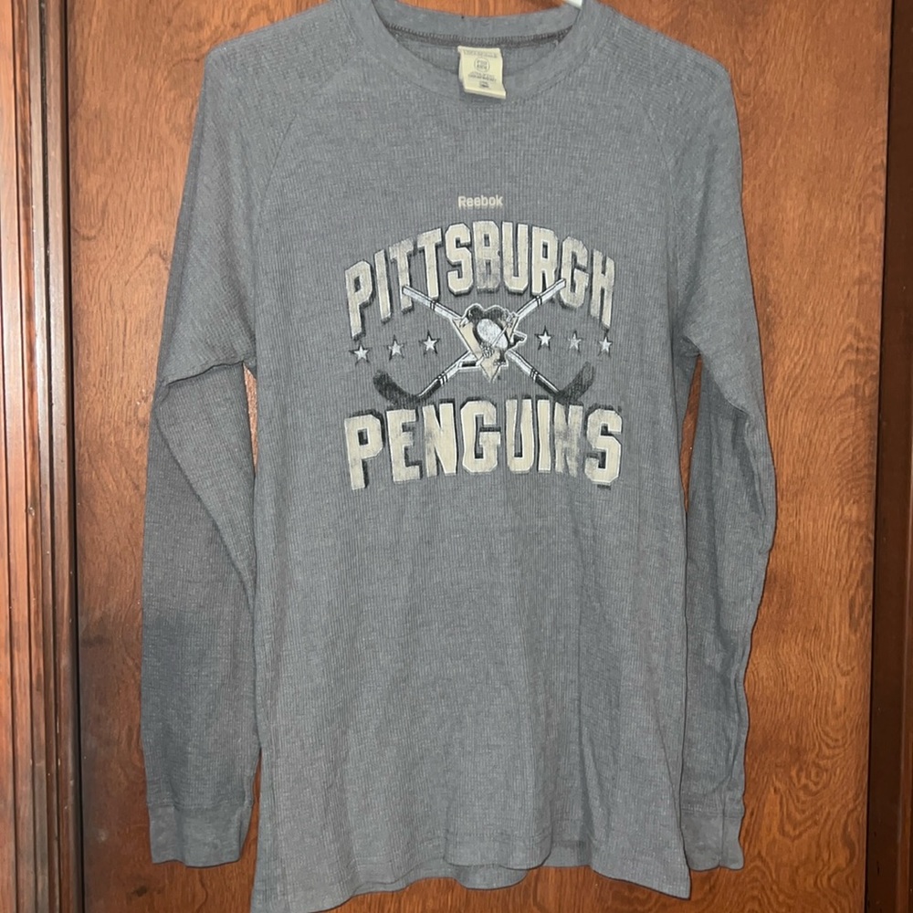 Reebok- Pittsburgh Penguins long sleeve thermal shirt- XL-  *5 for $25 sale!!